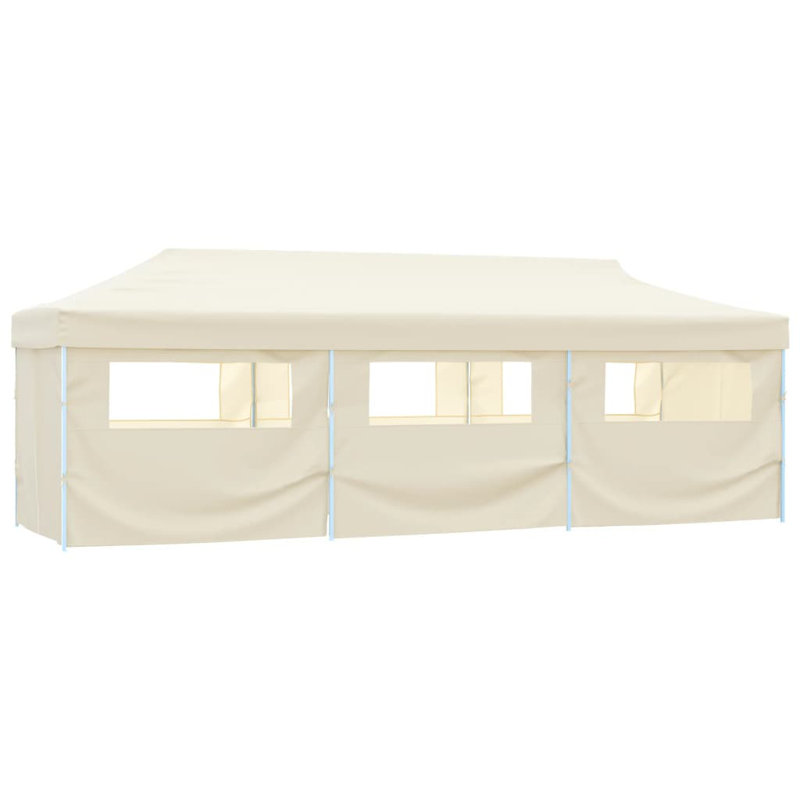9m x 3m Steel Pop-Up Party Tent, Cream