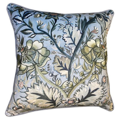 Lyster Abstract Blue Sqaure Cushion