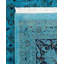 Tapis unique bleu / noir 10 pi 2 po x 14 pi 7 po Yamila