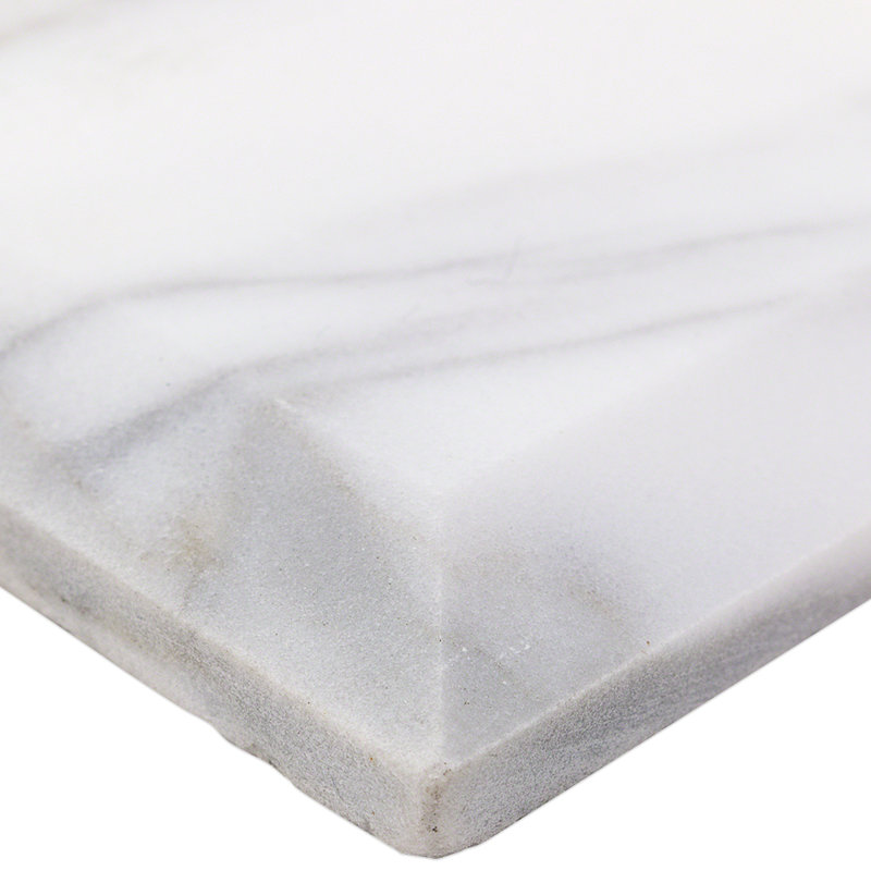 Calacatta 3" x 6" Marble Marble Look Subway Wall & Floor Tile