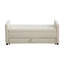 Banc de rangement rembourré moderne de 58 po avec double espace de rangement pour le salon, le vestibule, le dortoir et la chambre à coucher-578155612