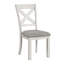 Chaises d'appoint modernes et simples en chêne rustique 2 pièces