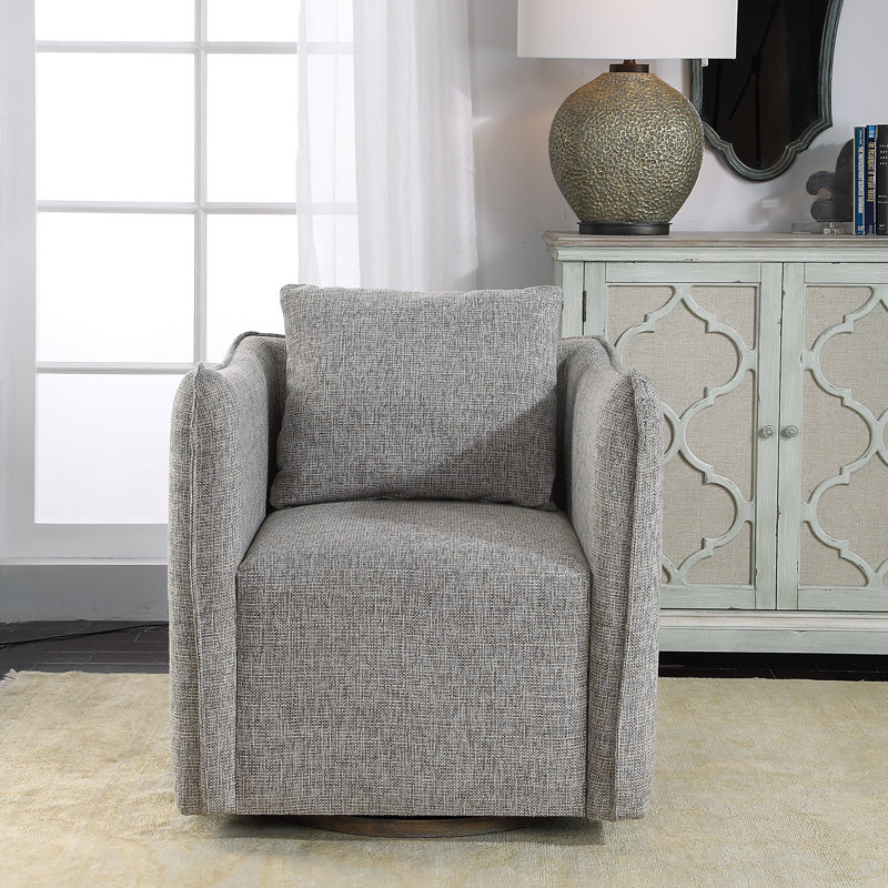 Fauteuil pivotant en polyester de 29 po de largeur Winslow