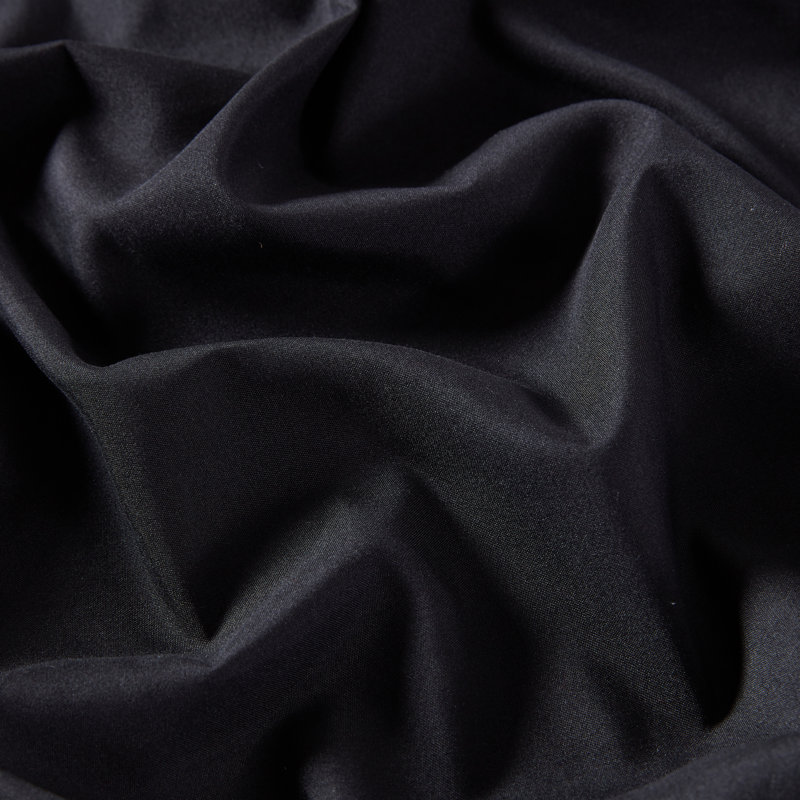 Microfiber Percale Sheet Set, Full Sheet Set + Fitted Sheet + 2 Pillowcases, Black