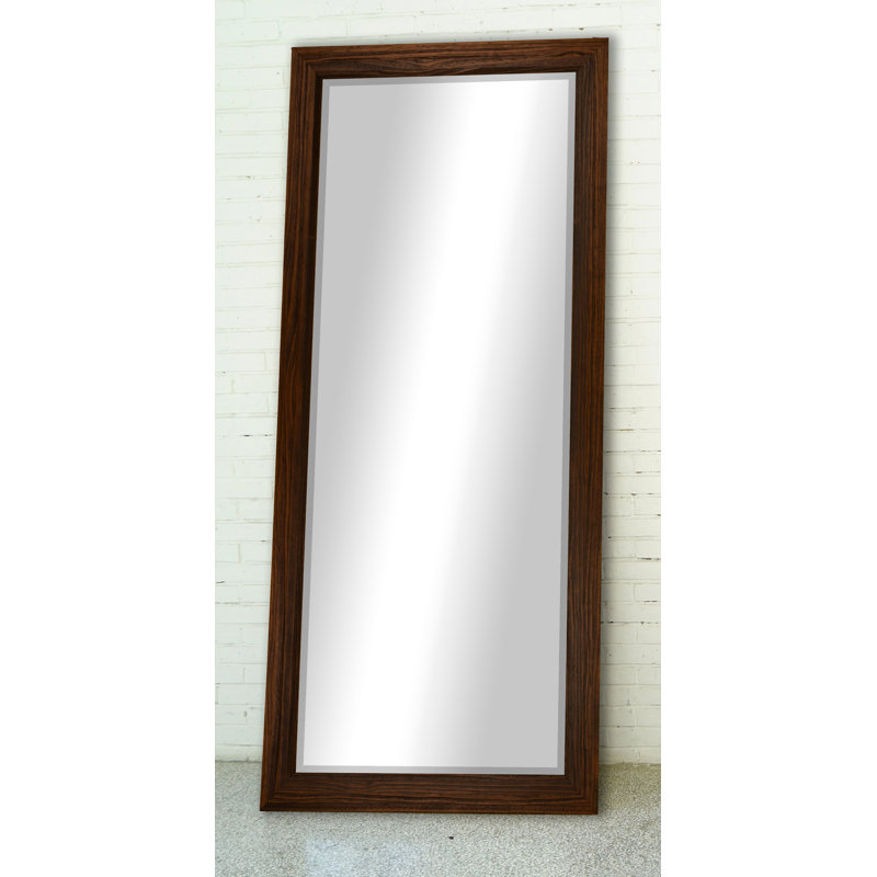 Daneille Solid Wood Flat Mirror, Mocha