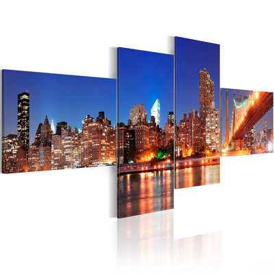 4 Piece Wall Art Set on Canvas