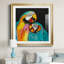 Perroquet ludique - peinture encadrée-1730320303-1730320473