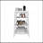 Linen Cabinet 29.7"H, Four Shelves, Vertical, White-2044927906