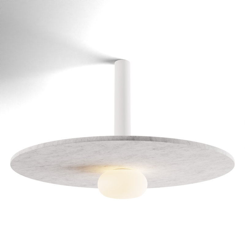 Combi 1 - Light LED Pendant, Light Marble