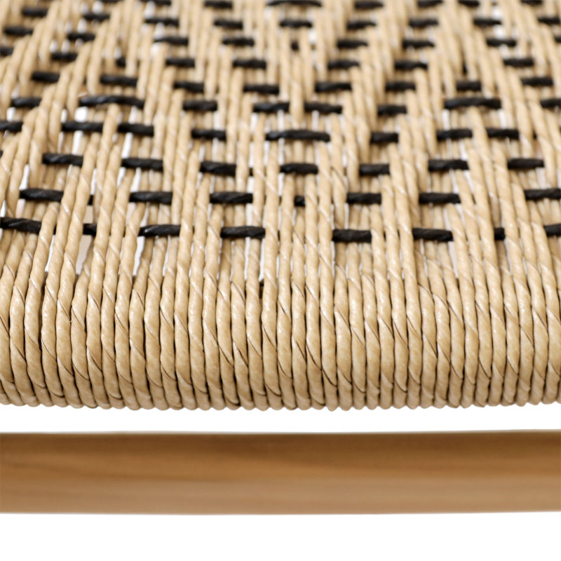 Lumen Teak Upholstered Dining Chair