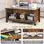 Lift Top Four Leg Coffee Table with Storage-394668878-394668879
