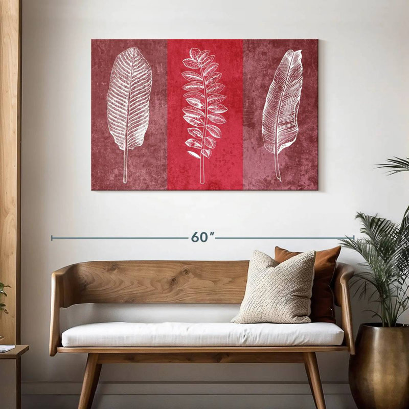 Harnek Leaf Imprints, 30" H x 45" W