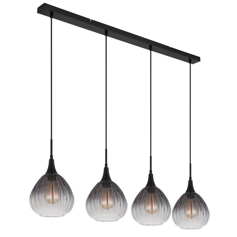 Dannelle 4 - Light Matte Black Pendant