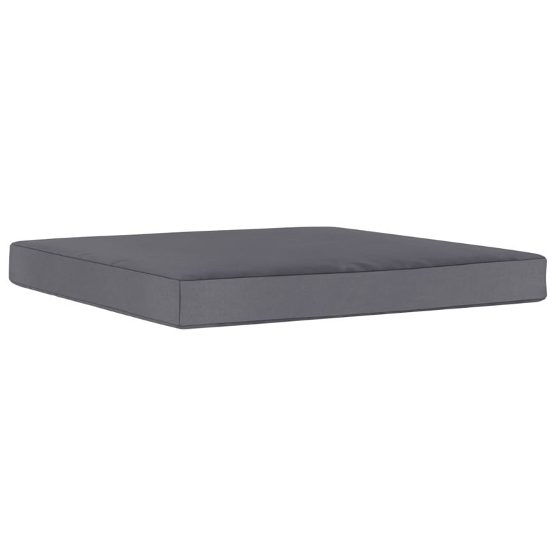 Outdoor Seat Cushion, 2.4" H x 23.4" W x 23.4" D, Anthracite