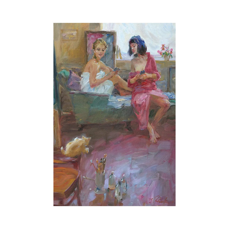Playing Card by Igor Zhuk - Wrapped Canvas Painting, 66.04 cm H x 45.72 cm W x 3.175 cm D
