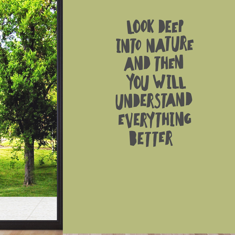 Décalcomanie murale look deep into nature, Gris foncé