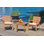 Edwa Outdoor 3 - Piece Teak Bistro Set