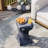 Outdoor Twisted Concrete Side Table-127209739