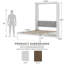Grand lit escamotable escamotable de 85,66 po Murphy-146662865