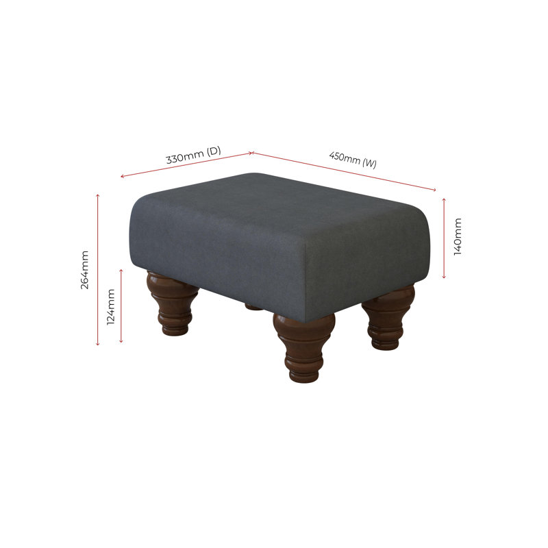 Autryville Wood Turned Leg - Plush, Mahogany, Poz, Steel Grey