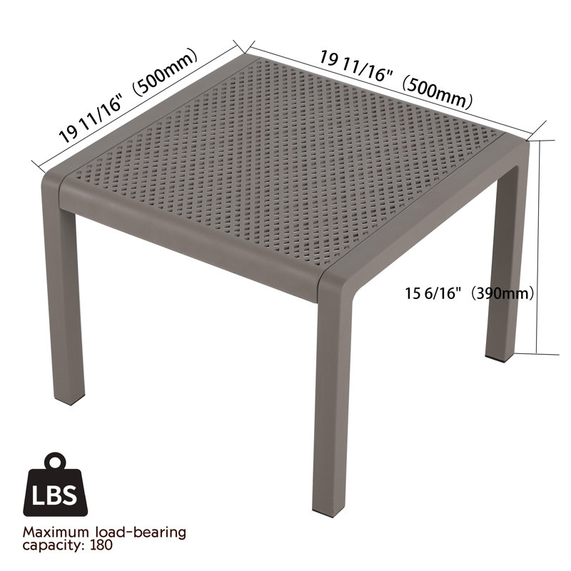 Tomas Outdoor 3-Piece Conversation Set with Removable Cushions, Warm Grey