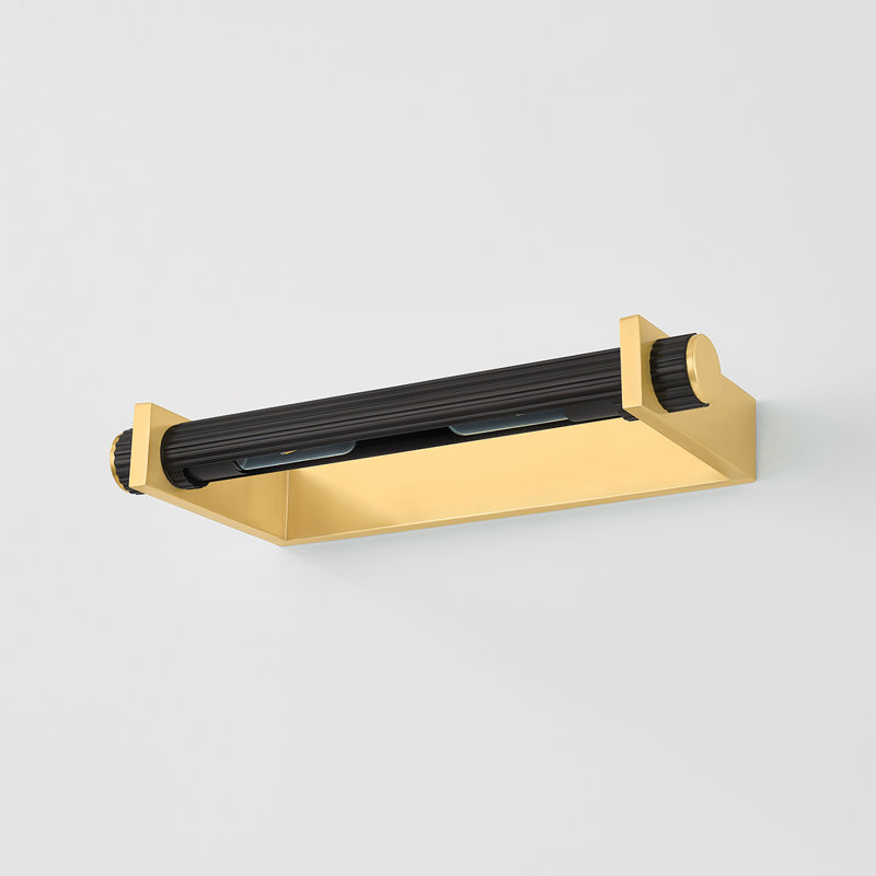Image Judd , H 2,5 po x l 18,5 po x P 18,5 po, Laiton vieilli / bronze patiné