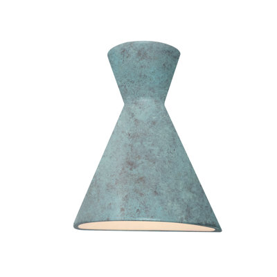 Ambiance - Retro LED Wall Sconce (Outdoor) - Closed Top - Verde Patina