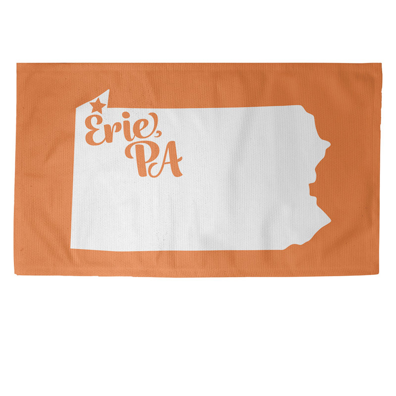 Tapis zone orange erie pennsylvanie, Rectangle 5 pi x 7 pi