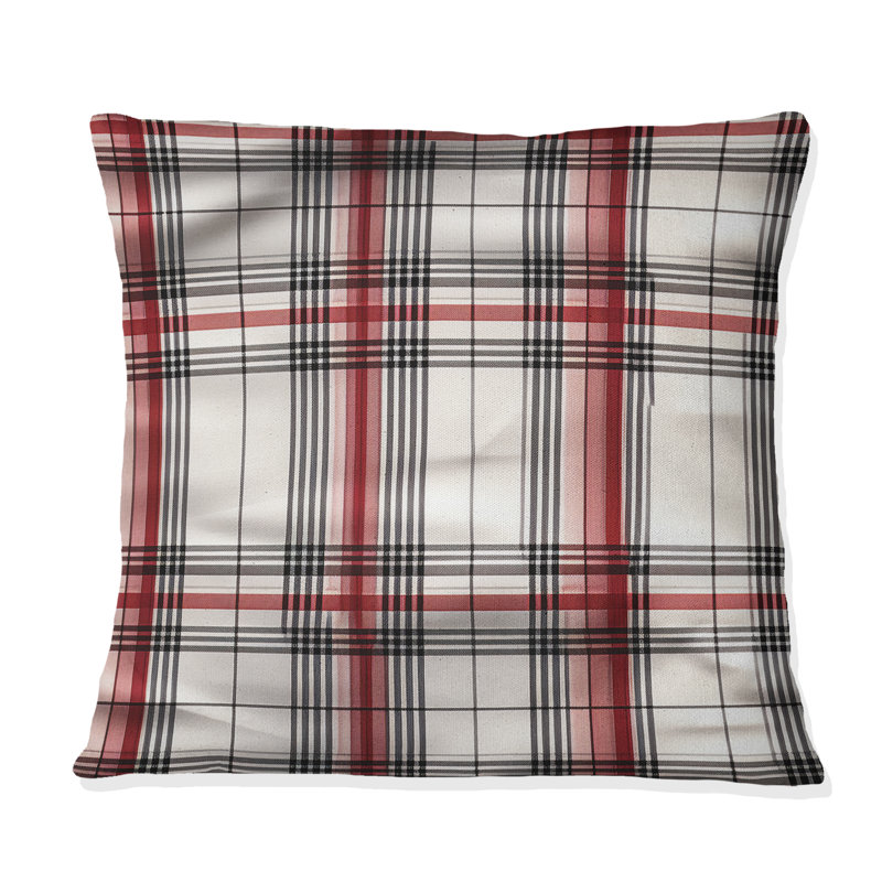 Coussin Rustic Farmhouse Plaid, H 18 po x l 18 po