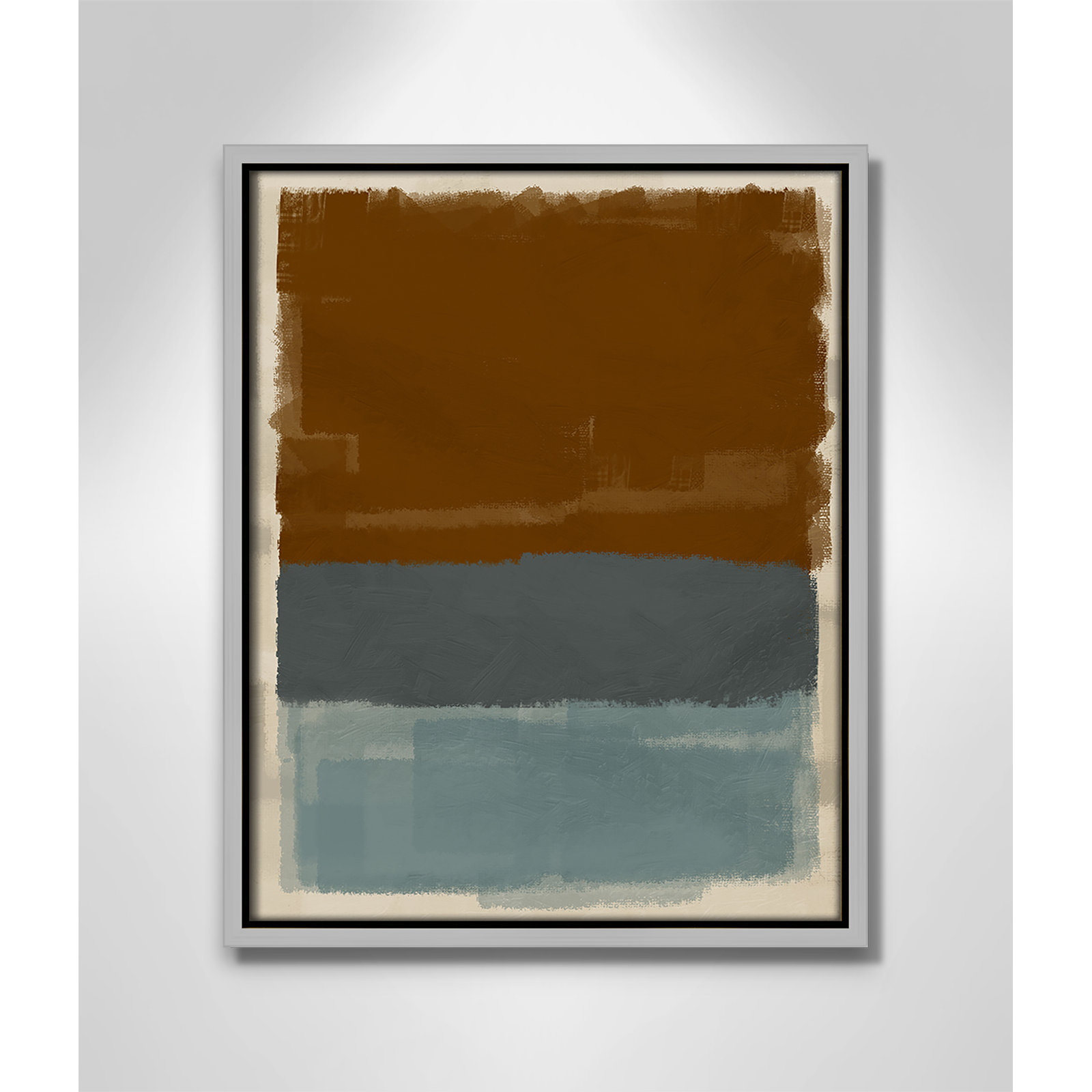 Turbulent Honesty Print by Marcus Prime, Silver Floater, 12.5'' W x 15.5'' H