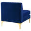 Chaise sans accoudoirs en velours Triumph Channel-1867309687