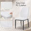 Ensemble de table de salle à manger en pierre frittée extensible de 55 à 79 po avec chaises rembourrées en similicuir 4-8-24578644-24578648