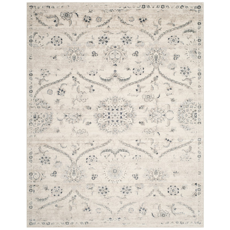 Joana Performance Floral Rug, Rectangle 9' x 12'