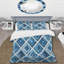 Ensemble de housse de couette bleu beige Midcentury Rhombus I - Midcentury-109174818