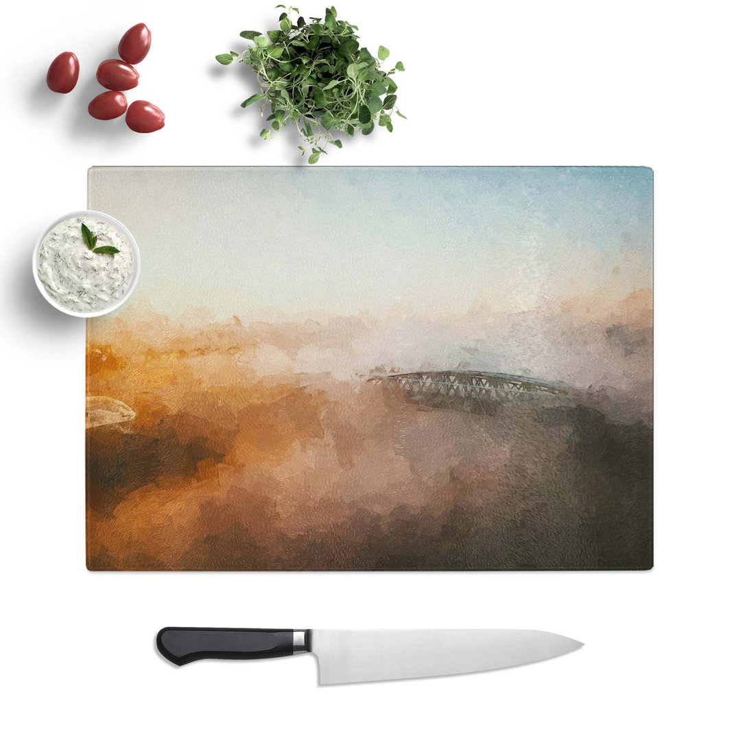 Glass John Frost Bridge in The Netherlands in Abstract Chopping Board