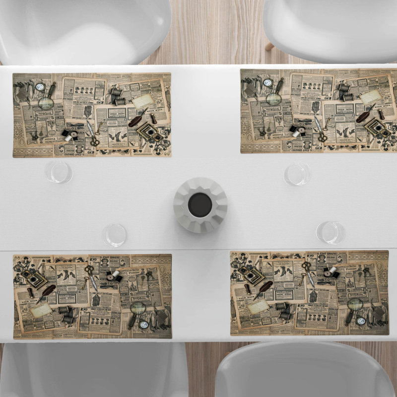 Polyester Abstract Rectangle Placemat