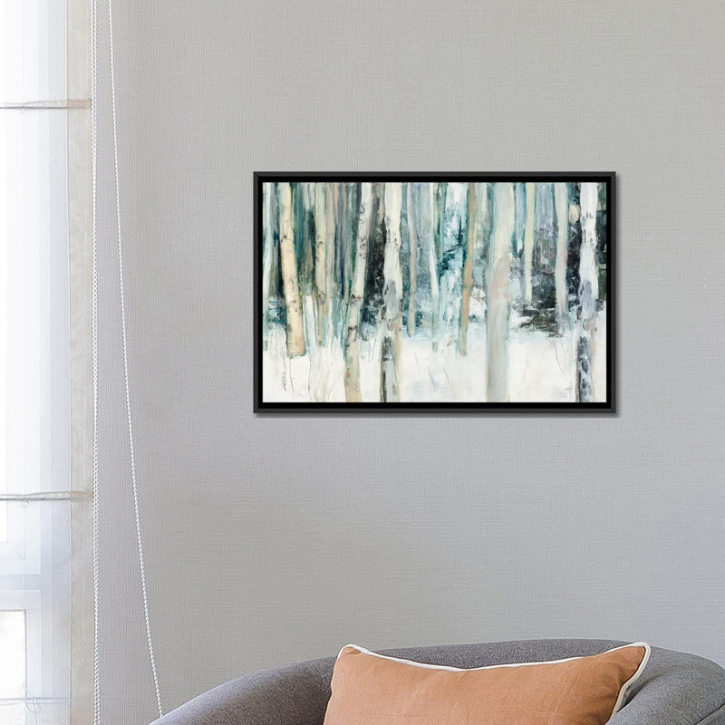 « winter thés iii », reproduction d’impression sur toile tendue, H 18 po x l 26 po x P 1,5 po, Toile avec cadre noir