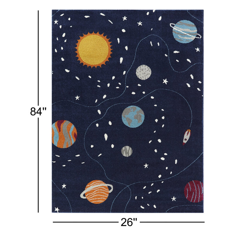 Tapis pour enfants Rumley, Tapis de couloir 2 pi 2 po x 7 pi