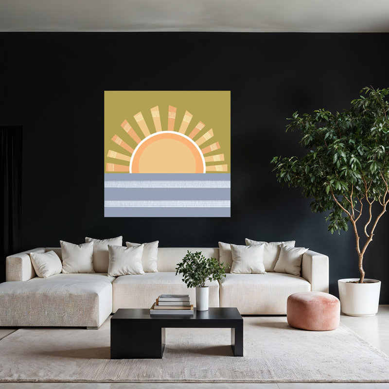 «Good Morning Sunshine», art contemporain abstrait, art urbain, H 48 po x l 48 po