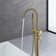 2 Handle Floor Clawfoot Tub Faucet with Diverter