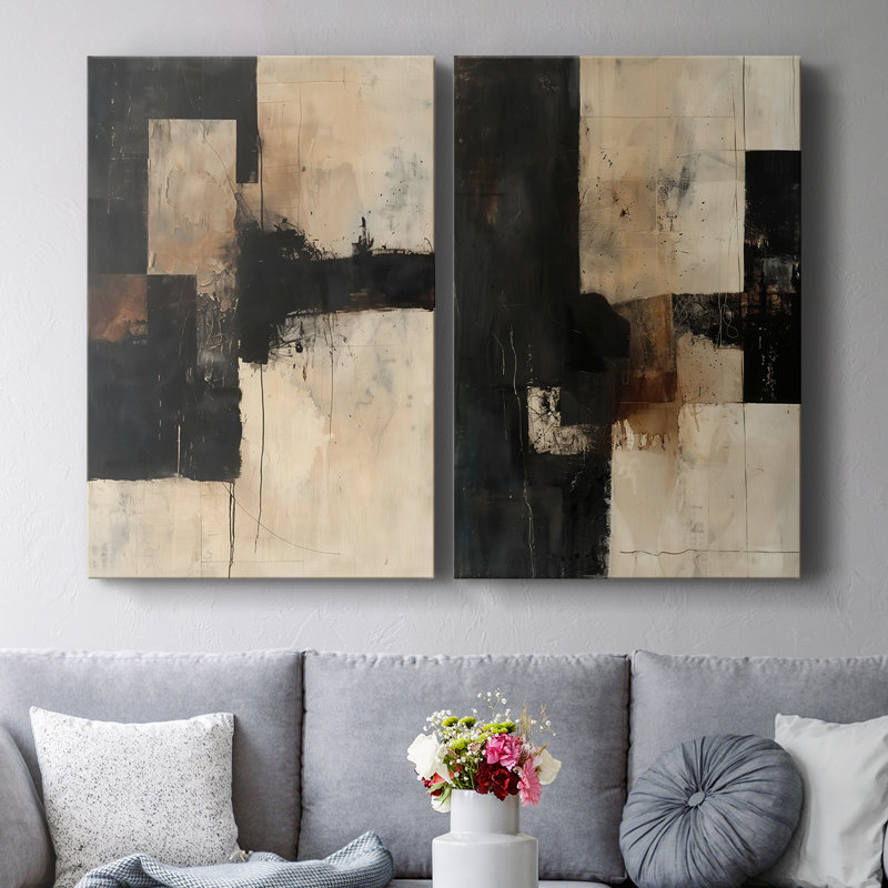 ABSTRACT Series CCCLXI-Premium Gallery Wrapped Canvas -Ready to Hang, 36" H x 48" W