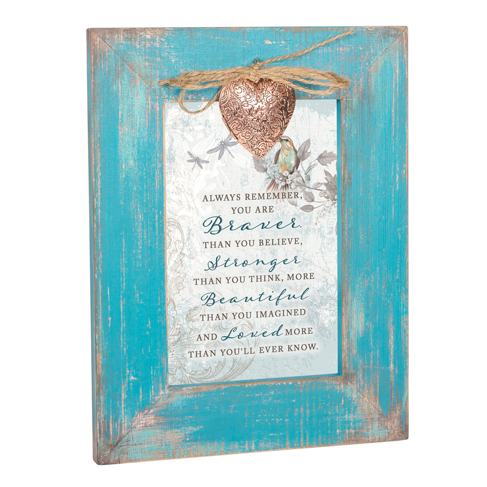Karolinka Teal Picture Frame Winston Porter