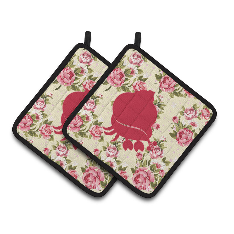 East Urban Home Floral Polyester Potholder