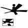 54" Aviator 5 - Blade Indoor / Outdoor Smart Ceiling Fan with Bluetooth Remote Control Included, Works With Alexa and iOS or Android App 