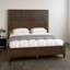 Base de lit en bois massif, cadre de lit plateforme très grand avec tête de lit, tête de lit haute en bois naturel, aucun sommier requis, beige-88024749-88024737