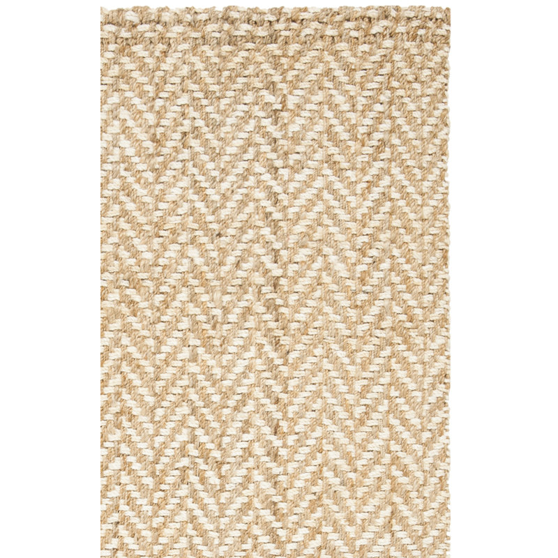 Tapis en jute tissé à la main Gardell, Tapis de couloir 2 pi 3 po x 8 pi