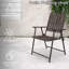 2 chaises pliantes et une table en verre, 350 lb de soutien, protection, installation rapide pour balcon, capacité de petit jardin, confort respirant, utilisation à l'extérieur du patio