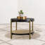 Table de bout ronde noire.