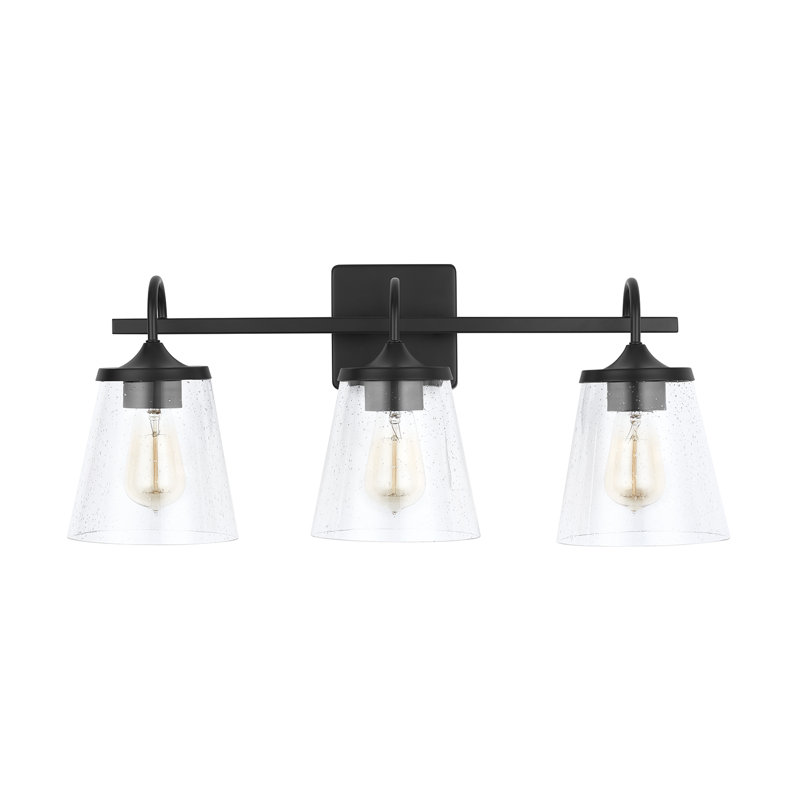 Independent 3 - Light Dimmable Vanity Light, Matte Black