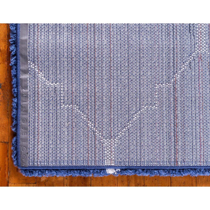 Burkart Trellis Shag Area Rug, Runner 79 x 305cm